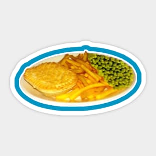 Upside Down Peas Chippy Meme Sticker
